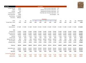 Cash Flow Example Business Plan for Investors